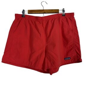 Patagonia Shorts Red Swim Trunks Elastic Waistband Size XL